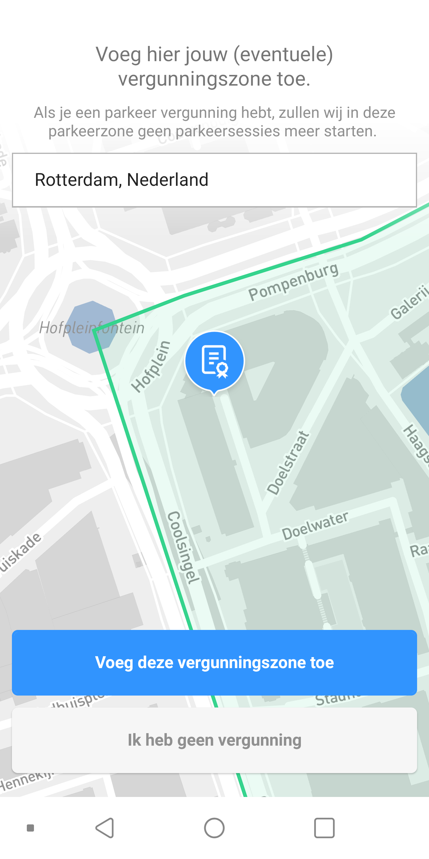 Parkeervergunning toevoegen