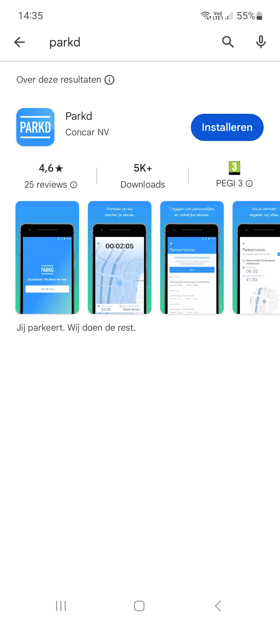 Download Parkd app